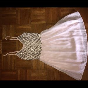 Blush Sequin Spaghetti Strapped Dress